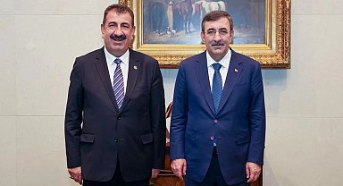 Cumhurbaşkanı Yardımcısı Yılmaz TÜRKYED'i kabul etti