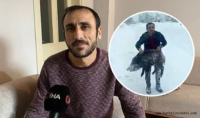 Domuzu çıplak elle yakalayan Sinoplu konuştu