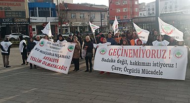 Emekliler Keşan'da geçim isyanını yükseltti