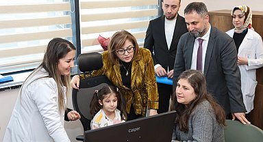 Gaziantep'te yetenek kaşifi testlerine Başkan Şahin katıldı