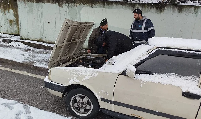 İzmit Belediyesi kar mesaisinde!