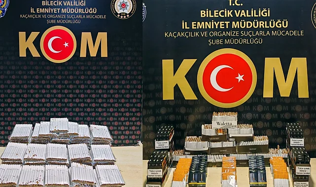 Kaçak tütüne darbe: 7 bin 960 dolu makaron ele geçirildi
