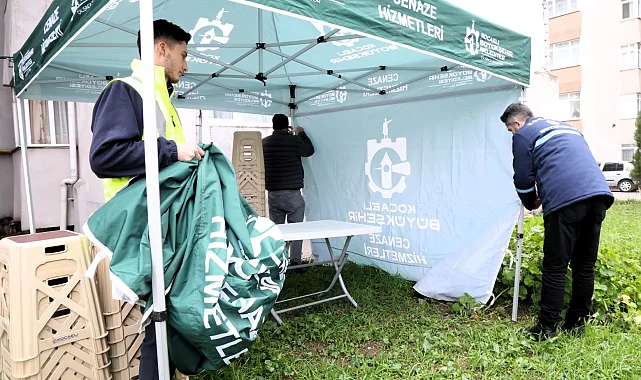 Kocaeli Büyükşehir'de taziye sürecinde de vatandaşın yanında