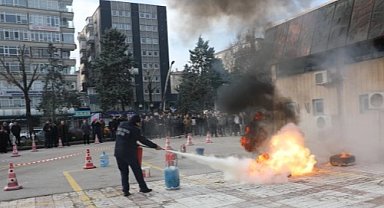 SHGM'de yangınla mücadele tatbikatı
