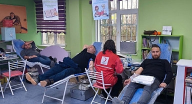 Türkeli'de okullardan rekor kan bağışı