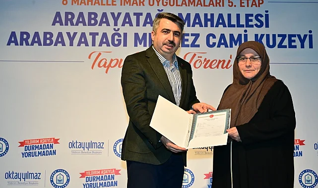 Yıldırım'da büyük dönüşüm yolunda tapu seferberliği