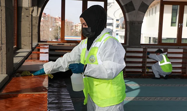 Kayseri Talas'ta camiler ramazana hazır