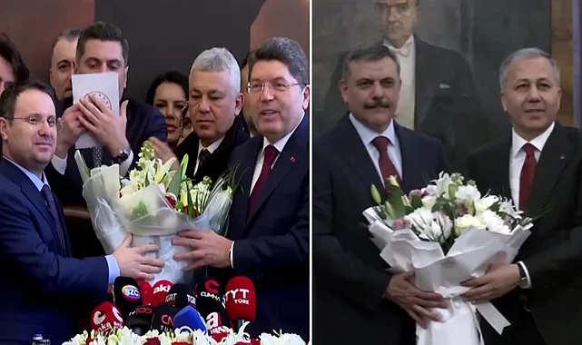 O bakanlıklarda devir teslim yapıldı