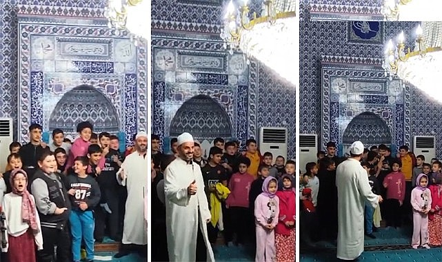 Türkeli'de minikler viral ilahi akımına katıldı