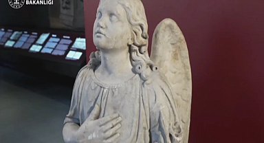 22 yıl sonra gelen iade... "Melek Heykeli" yerine döndü