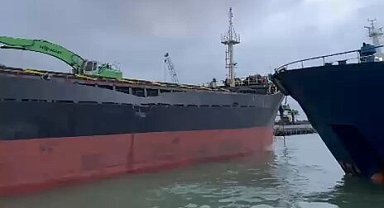 Bartın Limanı'nda iki gemi çarpıştı: Can kaybı yok!