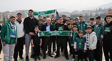 Başkan Bozbey, Bursaspor taraftarlarıyla şampiyonluk heyecanını paylaştı