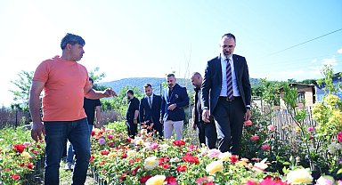 Bursa Kestel'de süs bitkileri üreticilerine destek