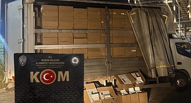 Bursa'da 3 milyon kaçak makaron ele geçirildi