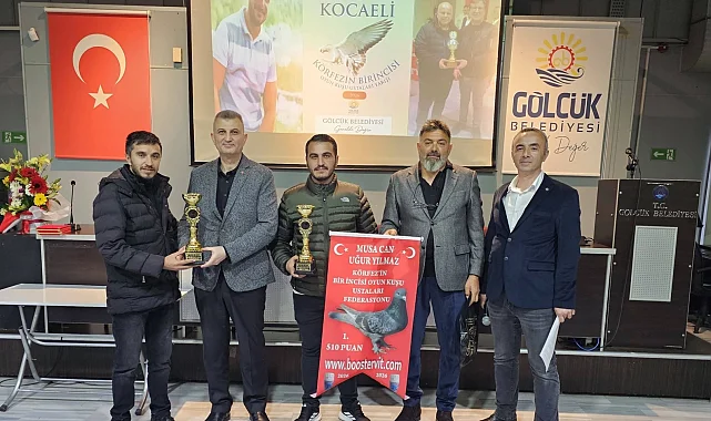 En iyi oyun kuşları Gölcük'te ödüllendirildi