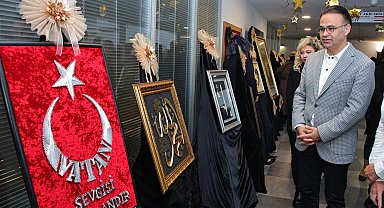 İzmir'de "Sanatın Diliyle Değerlerimiz" sergisi açıldı