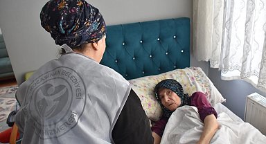 Kayseri Kocasinan'da evde bakım hizmeti ara vermiyor