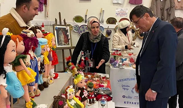 Kütahya'da yöresel stantlara Başkan Kahveci'den ziyaret