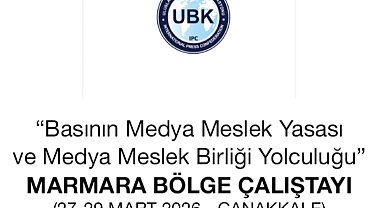 Medya Meslek Yasası İçin Marmara Bölge Çalıştayı Çanakkale'de yapılacak