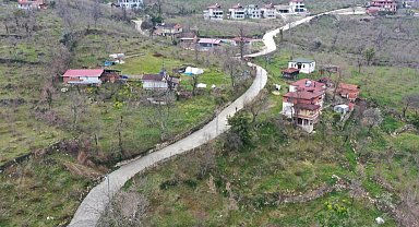 Ordu Fatsa'da beton yol konforu Bucaklı'ya ulaştı