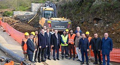 Trabzon Akçaabat'ta içme suyu altyapısı güçleniyor