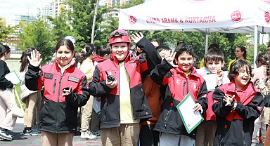 Ankara Keçiören'de çocuklara hayat kurtaran afet eğitimi