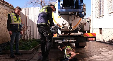 Antalya Kaleiçi'nde 10 kilometrelik kanalizasyon hattı temizlendi