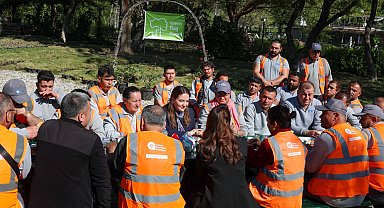 Antalya'da yeşil bayraklı parkta emek buluşması