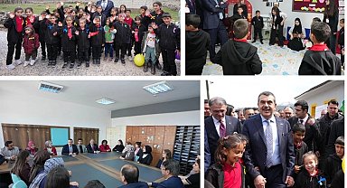 Bakan Tekin, Van'da ilkokul öğrencileriyle buluştu