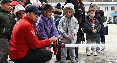 Bilecik Bozüyük'te miniklere yangın bilinci eğitimi