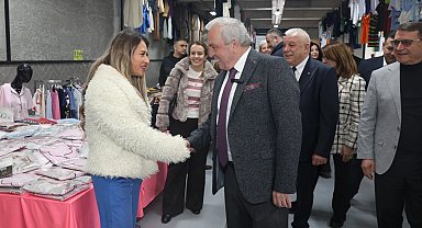 Bursa Nilüfer'in 8'inci giyim pazarı Balat'ta açıldı