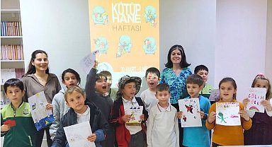 Çanakkale'de miniklerin kütüphane coşkusu