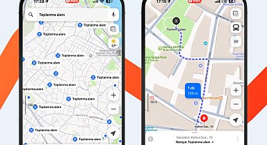 Deprem toplanma alanları Yandex'e eklendi
