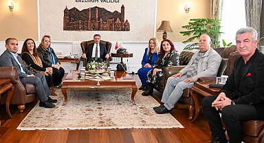 Erzurum Yeni Medya Derneği'nden Vali Baruş'a ziyaret