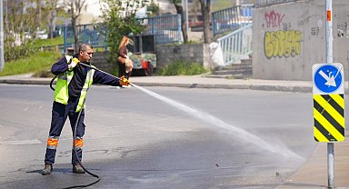 İstanbul Maltepe'de bahar temizliği hız kesmiyor