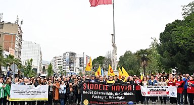 İzmir'de güvenli eğitim eylemi
