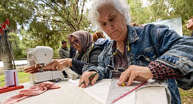 İzmir'de makineler taşındı, eğitim açık alanda sürdü... Meslek Fabrikası'nda açık hava eğitimi!