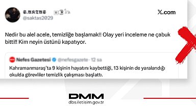 Kahramanmaraş'ta 'deliller karartıldı' iddialarına yalanlama