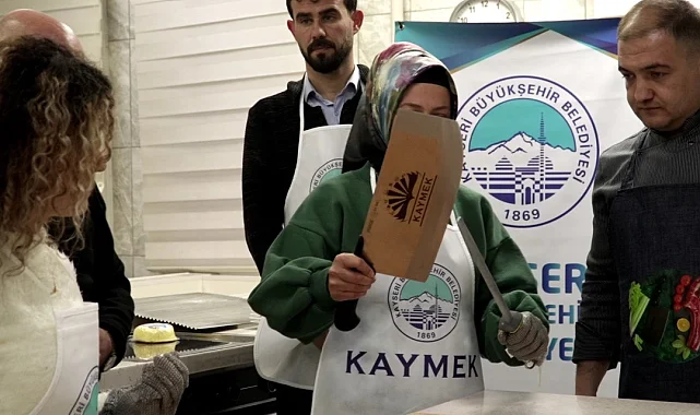 KAYMEK'ten pastırma doğrama kursu