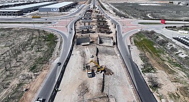 Konya'da TÜMOSAN Kavşağı'nda çalışmalar sürüyor