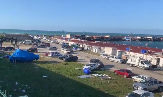 Türkeli Limanı'nda yıkım öncesi hareketlilik