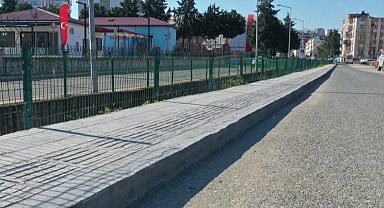 Ordu'da yaya güvenliği için kapsamlı kaldırım çalışması