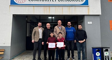 Şampiyon öğrencilere anlamlı ödül