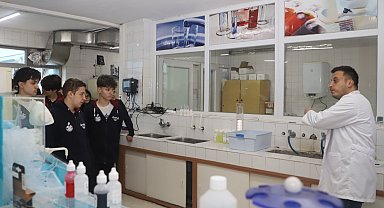 Trabzon'da öğrenciler su arıtma tesisini gezdi