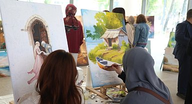 Bursa İNESMEK kursiyerlerinin eserleri görücüye çıktı