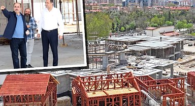 Konya'da Mevlevi Dergahı inşaatı hızla sürüyor