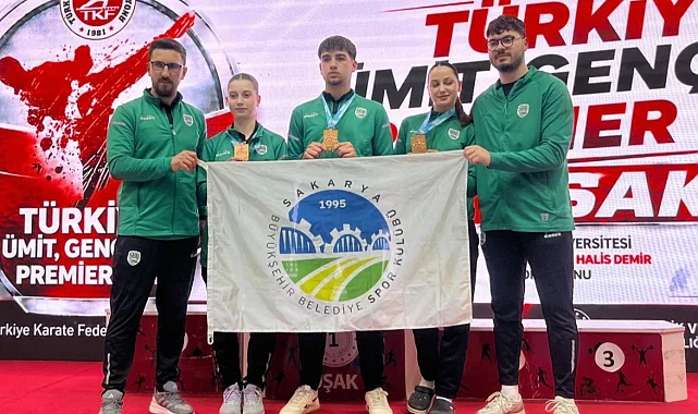 Sakarya'nın sporcuları farklı illerde kürsüde