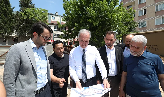 Bursa İnegöl'de Alanyurt Meydan Projesinde sona gelindi