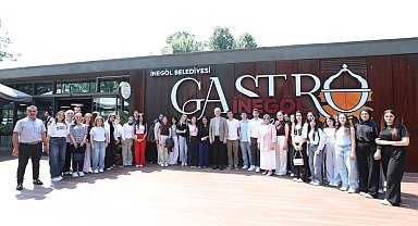 Bursa İnegöl'de Başkan Taban stajyer öğrencilerle buluştu
