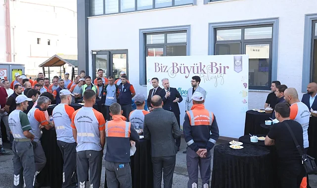 Bursa İnegöl'de Başkan Taban temizlik personeliyle buluştu